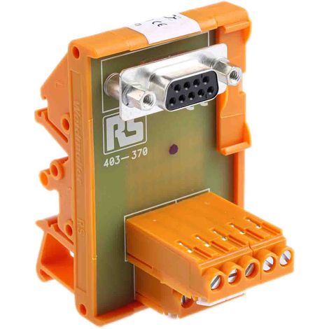 Module d'interface Sub-D 9 Contacts, Femelle, Montage sur Rail DIN ( Prix pour 1 )