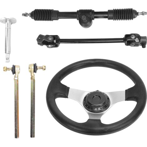 Support de crémaillère de direction pour go-kart et quad, kit de remplacement complet compatible moteurs 150cc-250cc, ensemble de fixation robuste. (1/5)