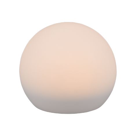 Lampada da tavolo LED, plastica, bianco, 20x17,4x20 cm, Melo (1/5)