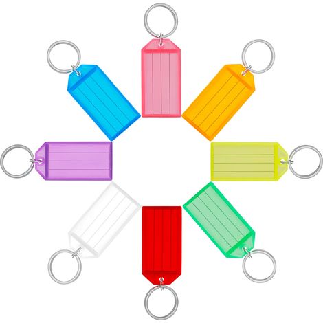 Etiqueta Identificativa - Etiquetas Plástico Resistente al Agua con Anilla Divisible - Para Codificación por Color - 80 Unidades (1/5)