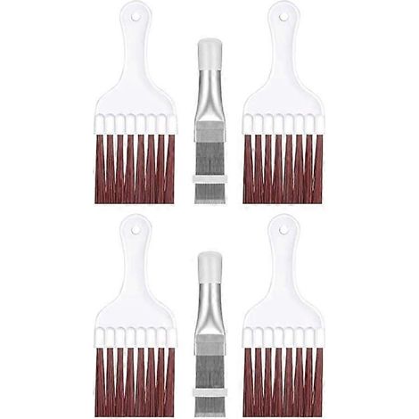 brosse de nettoyage des ailettes de condenseur de climatisation en acier inoxydable, nettoyage des ailettes de radiateur de climatisation (1/5)