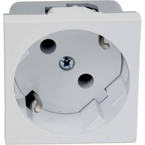 KOPOS QS 45x45HB Modulo apparecchi Presa di corrente singola (L x L) 45 mm x 45 mm 1 pz. Bianco