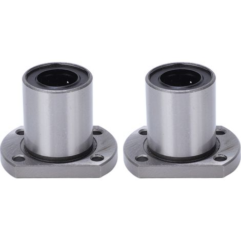 2 paliers linéaires à bride ovale LMH16UU pour axes de mouvement linéaire CNC, diamètre intérieur 16 mm (1/5)