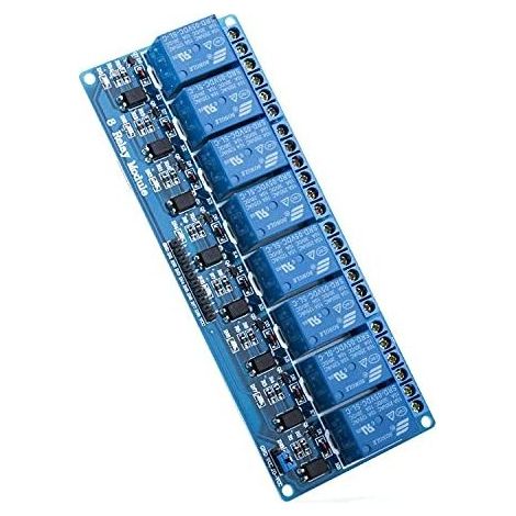 Module Relais 5V DC 8 Canaux avec Optocoupleur 8-Channel Relay Module pour Mega 1280 DSP Arm PIC AVR STM32 (1/5)