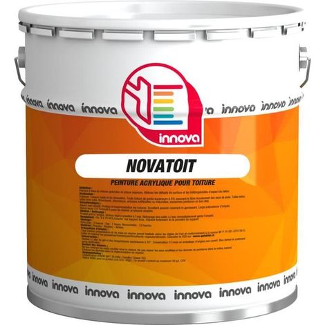Peinture de toiture Novatoit - INNOVA - Brun - Acrylique - 15L - Mat velouté