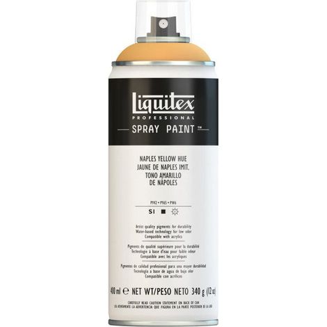 Peinture Acrylique Aérosol - LIQUITEX - Jaune de Naples - 400 ml - Séchage Rapide - Haute Qualité (1/2)