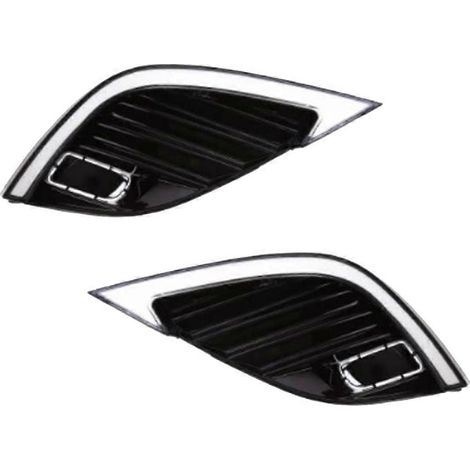 Feux de jour à LED pour Toyota Camry SE XSE 2018 2019 2020 (DRL jaunes, clignotants, phares). (1/5)