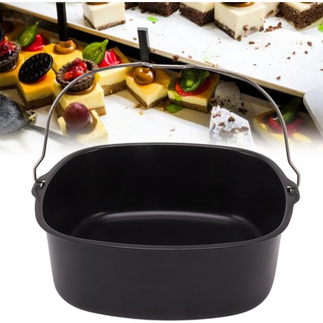 Barquette de Cuisson pour Friteuse - Moule à Cake Antiadhésif en Métal avec Manche - 18 cm (1/5)