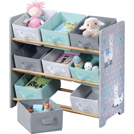 Kesper scaffale per bambini grigio per la sistemazione dei giocattoli