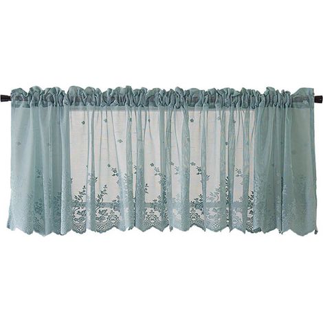 Corniche De Rideau - En Polyester - Motif Floral Brodé - Pour Salon Chambre Salle De Bain - 5 Tailles Disponibles (1/5)