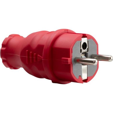 NOVA Gummistecker 230V 16A IP44 rot (1/2)