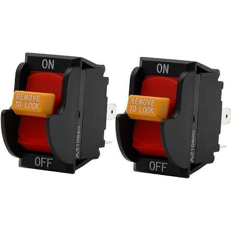 Lot de 2 interrupteurs marche/arrêt SW7B de rechange pour scies à table Ryobi et Delta 489105-00, interrupteur à bascule 1343758 (1/5)