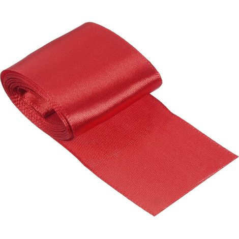 Ligne Arrivée Satin Ruban 5cm 3.0m/9.84ft Polyester Tissu Ruban pour Externe Athlétisme Sprint Courant Race Sport Rouge (1/5)