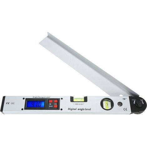 Regle d'angle de niveau electronique de 225 degres 400MM regle d'angle droit de menuisier rapport d'angle d'affichage numerique expediesans batterie (1/5)