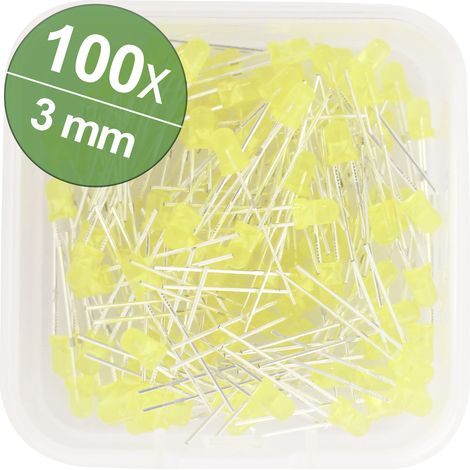 Quadrios LED-Sortiment Gelb 3 mm 20 mA 2.0 V (1/3)