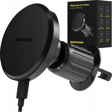 Soporte para coche Spacecase para rejilla de ventilación MagCharge WM11B negro (1/5)