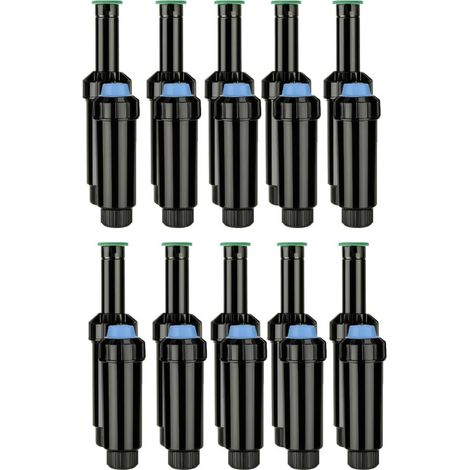 Diffusore per irrigazione KRain da 5 cm con ugello KVF-8 Portata 2,4 m Confezione da 10 irrigatori regolabili da 0º a 360º (1/5)