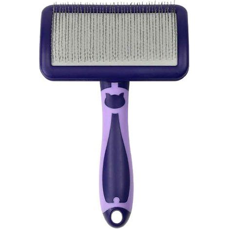 Self-cleaning dog brush - Gently removes undercoat, mats and tangled hair for dogs and cats