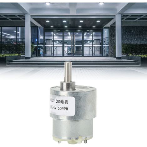 JGB37-500 Gleichstrom-Getriebemotor, 24 V DC, 50 U/min, drehmomentstarker Mikromotor mit einstellbarer Drehzahl (1/5)