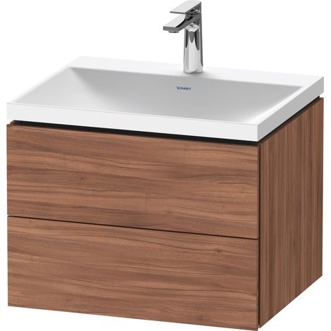 Duravit L-Cube c-shaped Set wandhängend, 2 Schubkästen, ohne