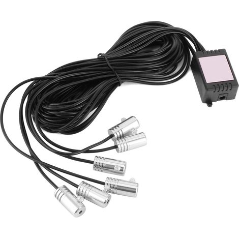 Kit LED d'ambiance RGB 6 lampes, contrôle musical, multiples modes, voiture intérieur portière tableau de bord (1/5)