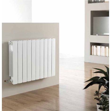 Kartell Vermont White Aluminium 581mm x 1200mm Designer Horizontal Radiator - VER500-15