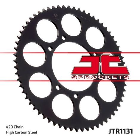 JT R1131-52 Stahl-Kettenrad hinten, 52 Zähne, Größe 420 /W/ (1/2)