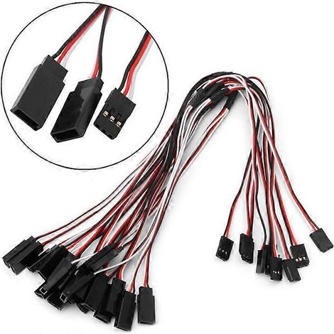 Lot de 5 câbles d'extension en Y pour servo RC, 15 cm (1/5)