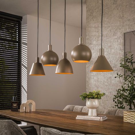 Hängelampe Sienna 5-helles Beige 120 cm