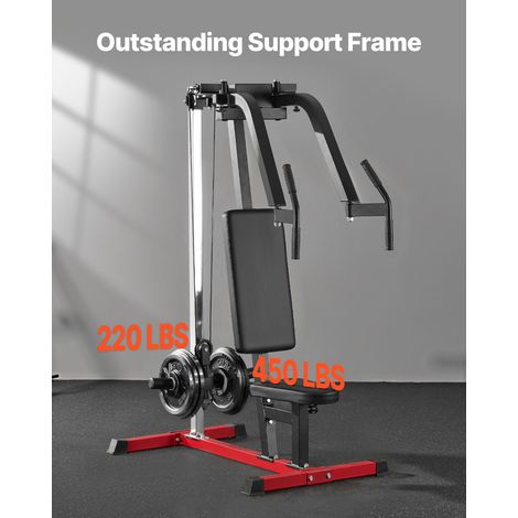 Appareil de Musculation Écarté Incliné et Écarté Inversé, Presse Pectoral Réglable, Capacité de 204 kg, Équipement d’Entraînement p…