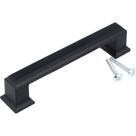 Möbelgriff Möbelknopf Serie UZ71 Schrankgriff Türgriff Schwarz Griff 96mm (1/3)