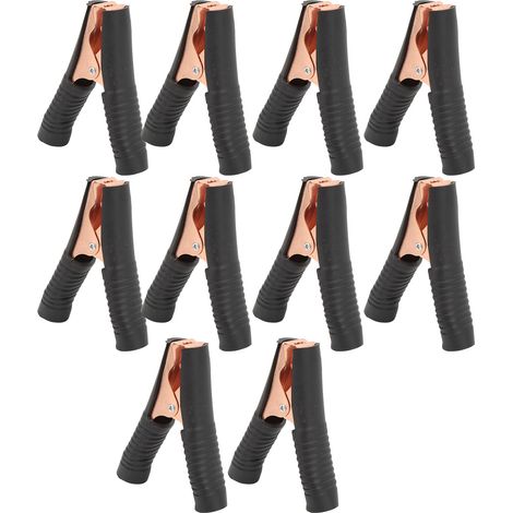 10 Batterieklemmen, 100 A, 20 mm Öffnung, leichte Testklemmen für PKW und LKW – Schwarz (1/5)