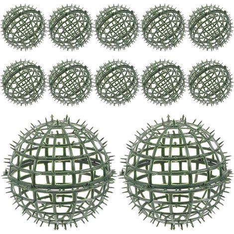 12er Set Buchsbaumkugel Gestelle 15 cm grand künstliche