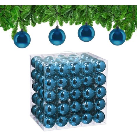 Juego de 100 adornos brillantes para árbol de Navidad