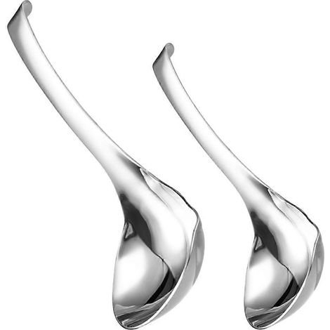 Louche de cuisine en acier inoxydable pour servir la soupe, ensemble de 6 ustensiles de cuisine pour fondue chinoise (1/5)