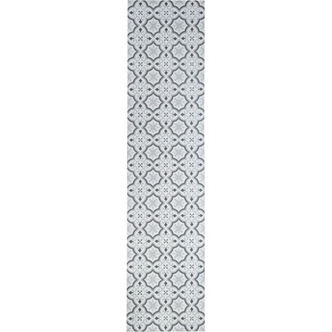 Tapis Vinyle hydraulique, Disponible en différentes Tailles, élégant, Design et résistance pour Votre Espace, Cuisine, Salon, Salle à Manger, Sol en PVC (60 x 500 cm, étoile Grise) (1/5)
