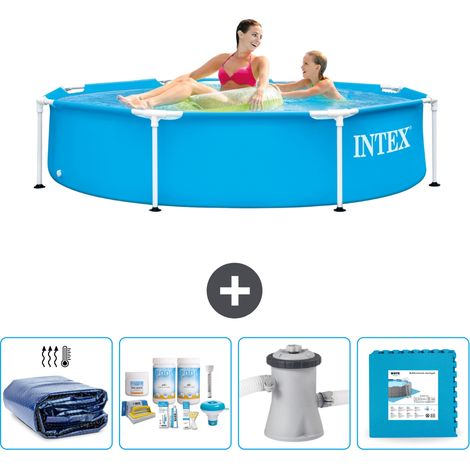 Piscine Intex Cadre Rond - 244 x 51 cm - Bleue - Incluse Accessoire CB2 (1/5)