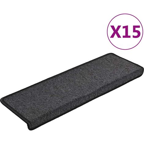 Maison Exclusive - Stufenmatten 15 Stk. 65x21x4 cm Anthrazit Rech (1/5)