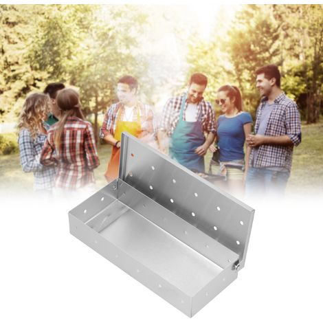 Accessoires pour barbecue d'extérieur : fumoir en acier inoxydable pour viande fumée, grill à viande. (1/5)