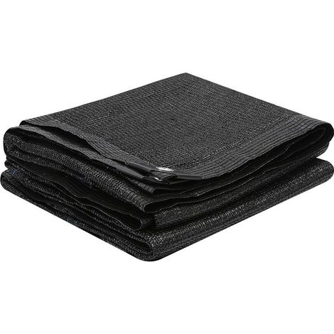 Store banne - 6 x 4 m - Store banne en maille noire - Filet de protection UV - Œillets métalliques - Store banne carré - Jardin/Balcon/Terrasse (1/5)