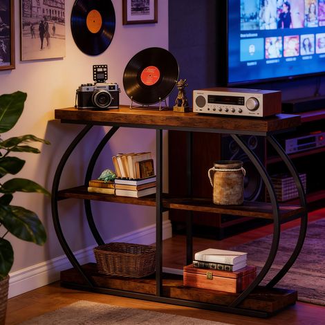 Canapé à 3 niveaux,grande table d’entrée de rangement,console console,meuble TV (1/5)