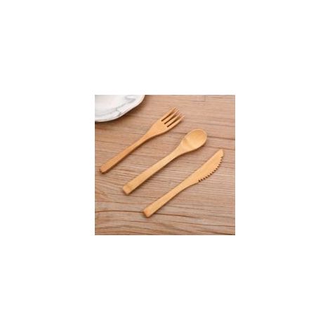 Set di 3 utensili da cucina in legno per padella antiaderente - Crezuo