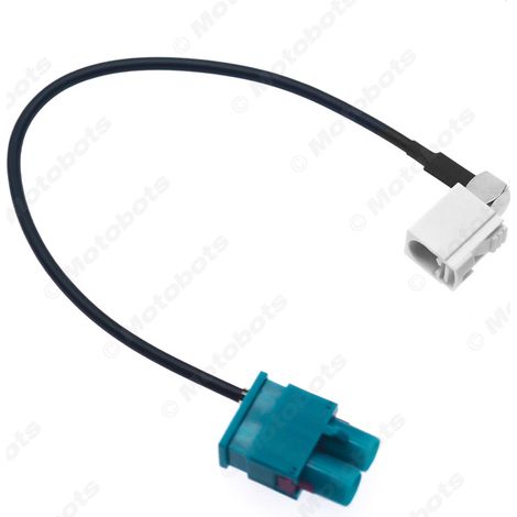 Automotive adapter cable FAKRA-Z 2 male to FAKRA-B 1 female, FM radio antenna conversion cable (1/4)