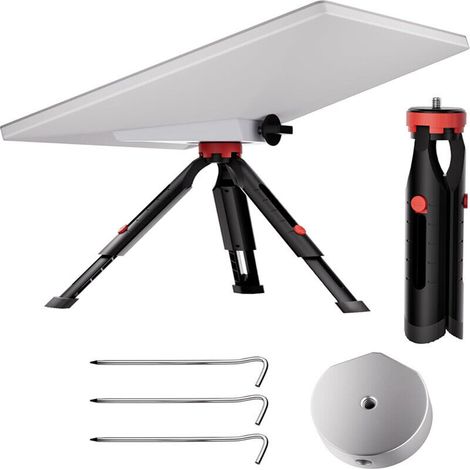Tripod Stand for Starlink Mini - Height & Tilt Adjustable - Round Platform (for Old & New Models) and Ground Stakes (1/5)