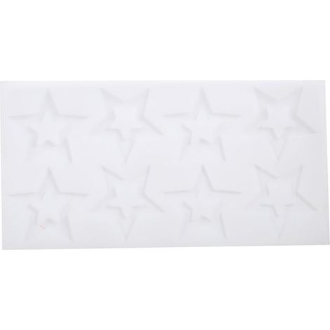 Moule à gâteau en silicone DIY, 1 pièce, forme étoile, pour chocolat, fondant, bonbons, décoration pâtissière, outil de moulage. (1/3)
