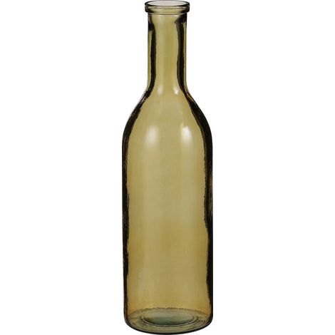 Mica Decorations Flasche Rioja recycled glass 50 x 15 cm ocker