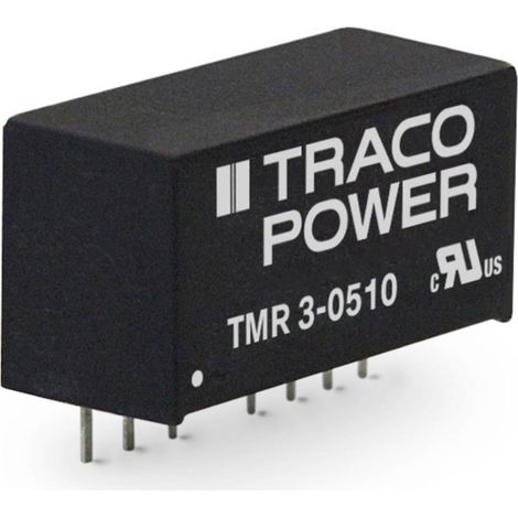TracoPower TMR 3-1223 Convertitore DC/DC da circuito stampato 12 V/DC 15 V/DC, -15 V/DC 100 mA 3 W Num. uscite: 2 x Con (1/4)