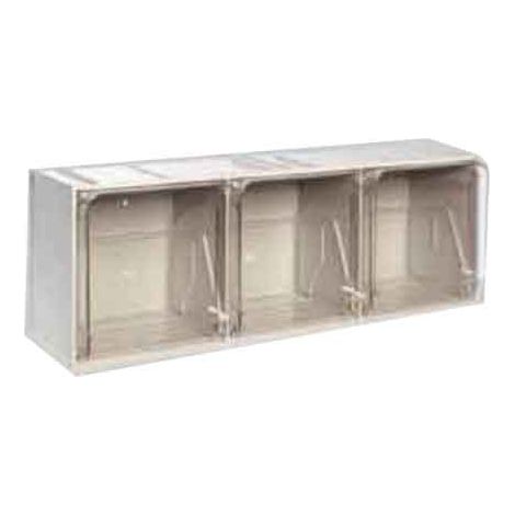 CASSETTIERA CON CASSETTI BASCULANTI 'CRYSTAL BOX' 1 Cassetti - mm 300x155x175h - Grigio - MOBIL PLASTIC