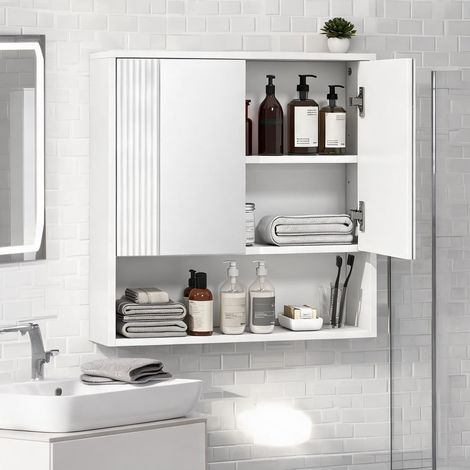 Meuble de salle de bain bianco en truciolato MDF 60 x 16 x 60 cm (1/5)