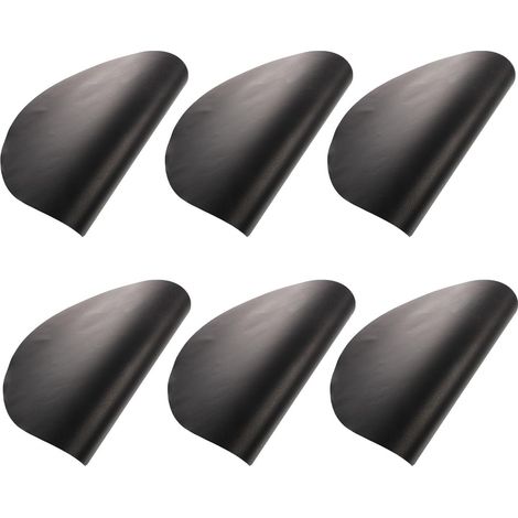 Lot de 6 Tapis Antiadhésifs Noirs pour Friteuse Air Fryer en Tissu de Fibre de Verre Ptfe, Résistants à Haute Température, Accessoires Pratiques pour Cuisson sans Accroche'-'- (1/5)